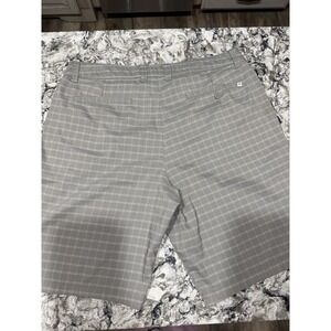 Hang Ten Chino Shorts  Gray Plaid‎ Mens Size 36